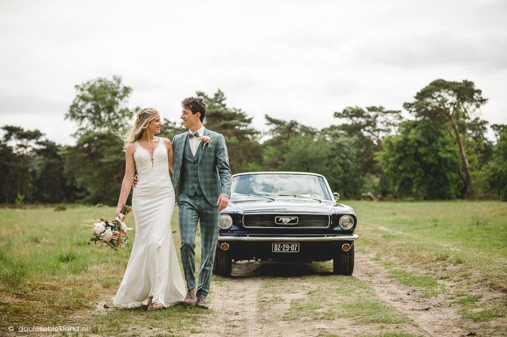 ford mustang blauw huren